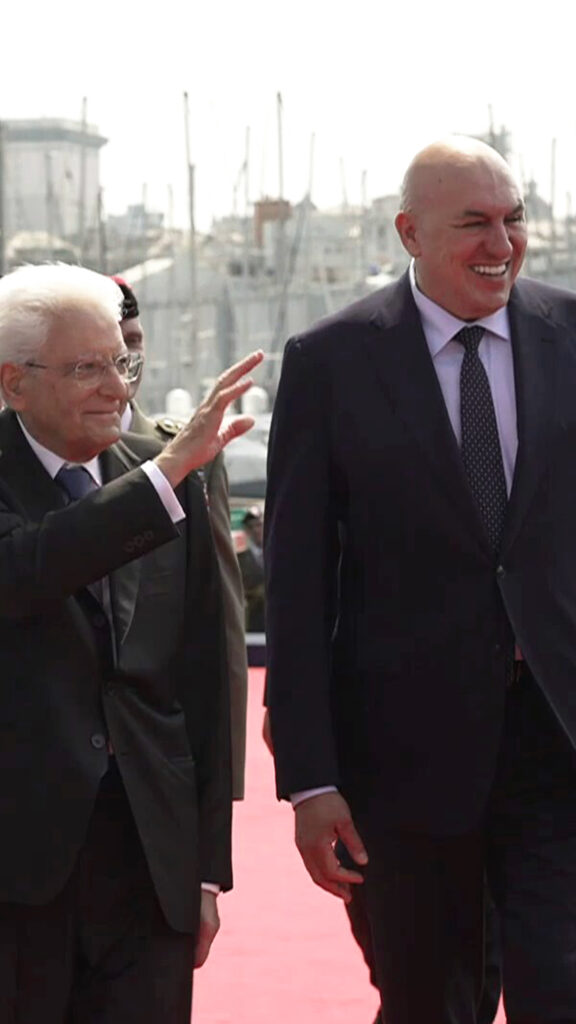 Il Presidente della Repubblica Sergio Mattarella e il Ministro della Difesa Guido Crosetto