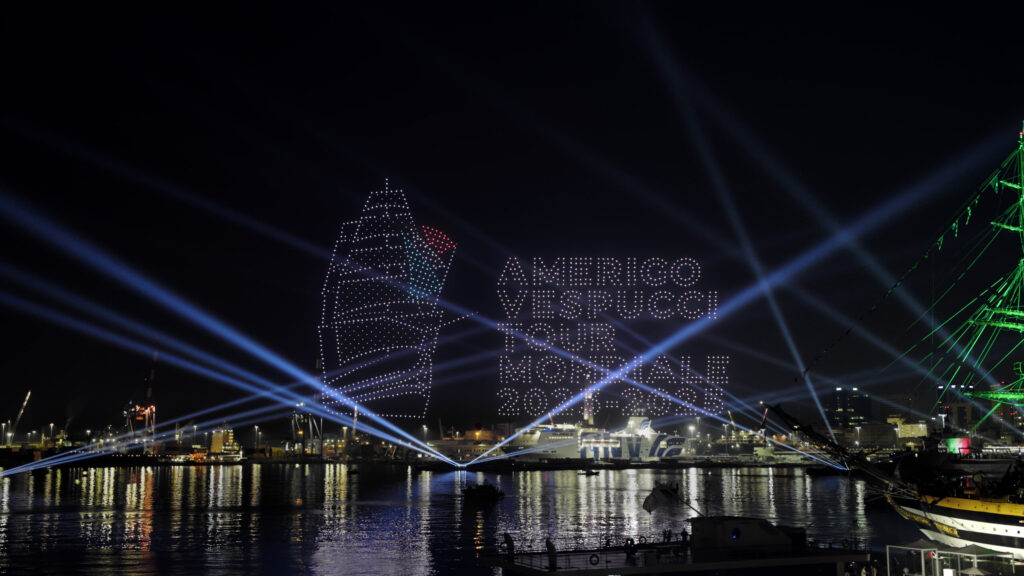 Logo Tour Mondiale con droni